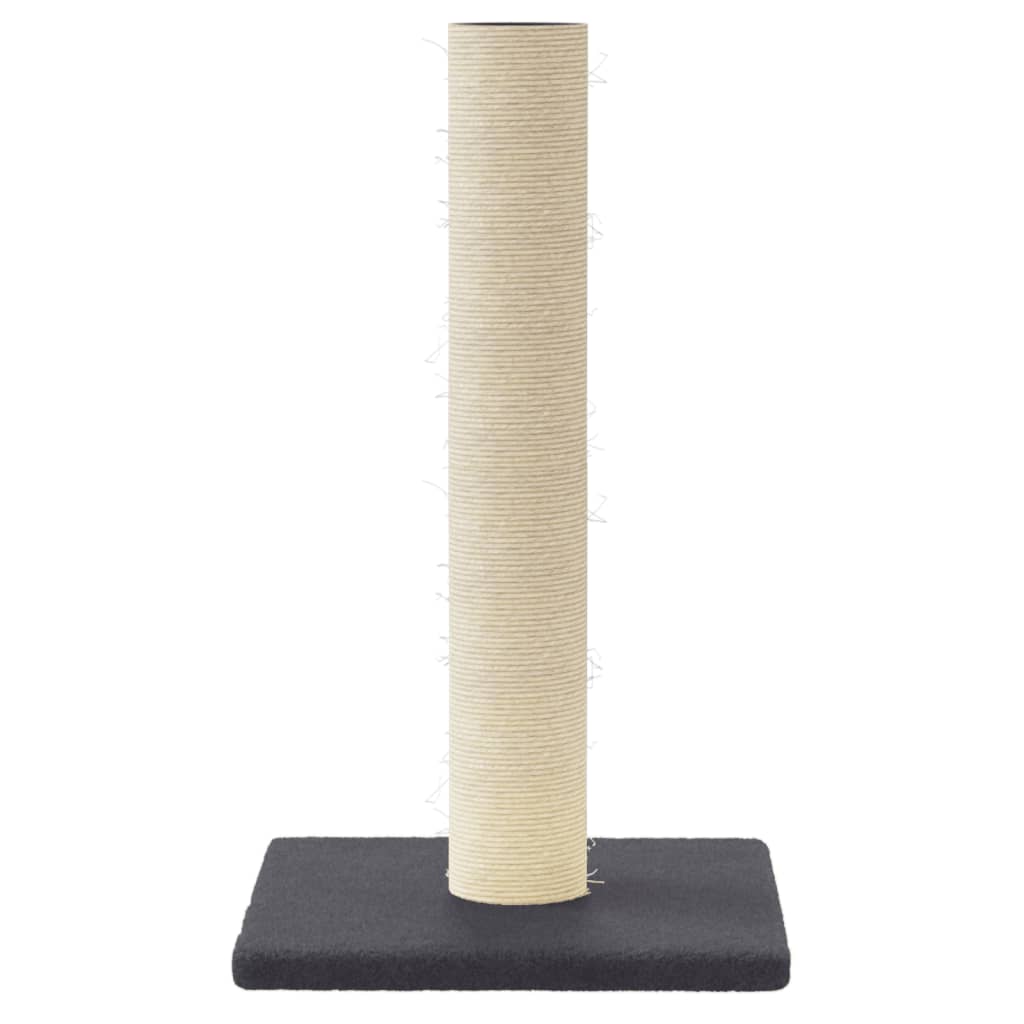 cat scratching post, dark grey, 22 x 22 x 45 cm