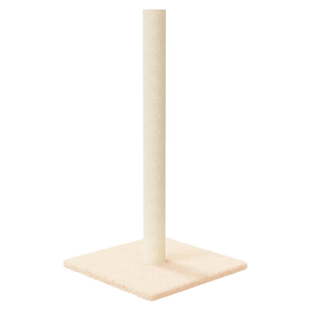 cat scratching post, cream, 35 x 35 x 70 cm