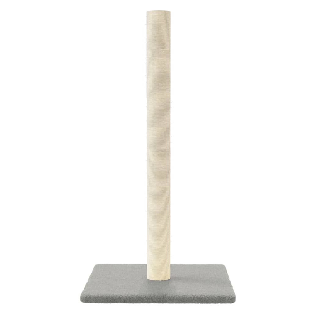 Cat scratching post, light grey, 35 x 35 x 70 cm