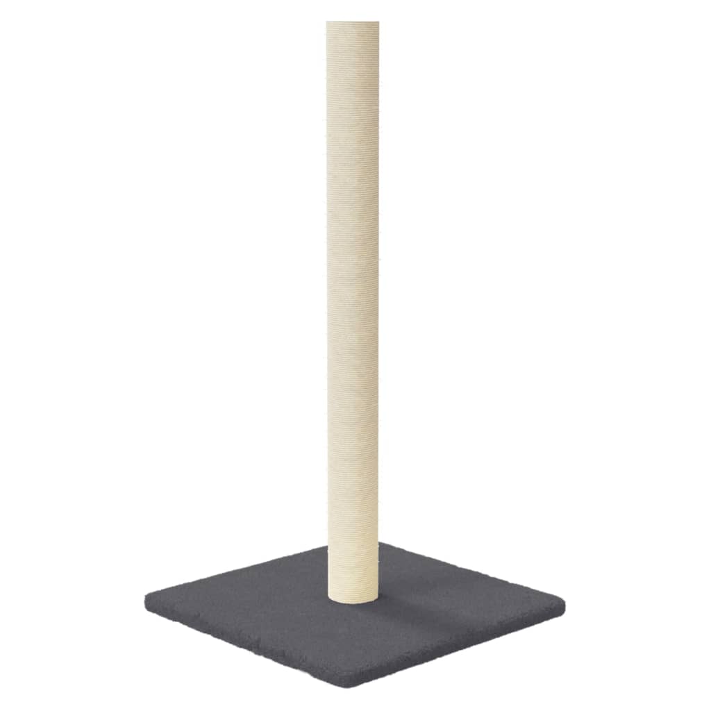 Cat scratching post, dark grey, 35 x 35 x 70 cm