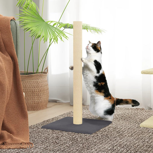 Cat scratching post, dark grey, 35 x 35 x 70 cm