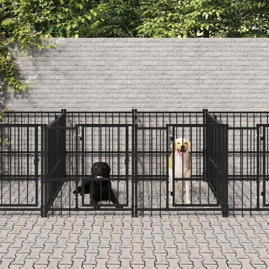 dog crate, steel, 7.51 m²