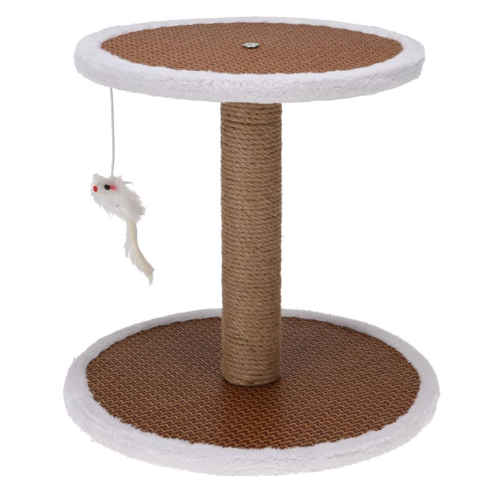 cat scratching post on a stand with a mouse 35x35x33 cm