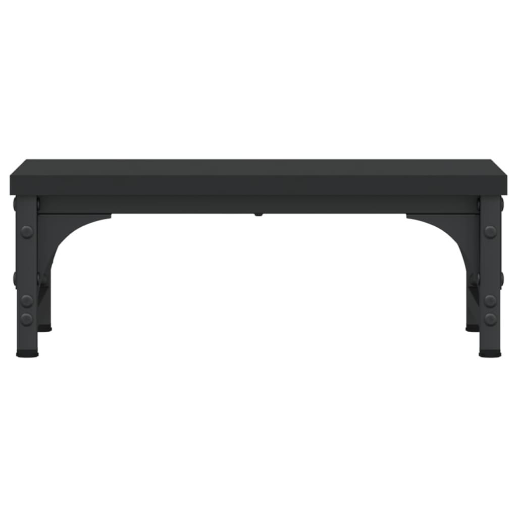 monitor stand, black, 37x23x14 cm, artificial wood