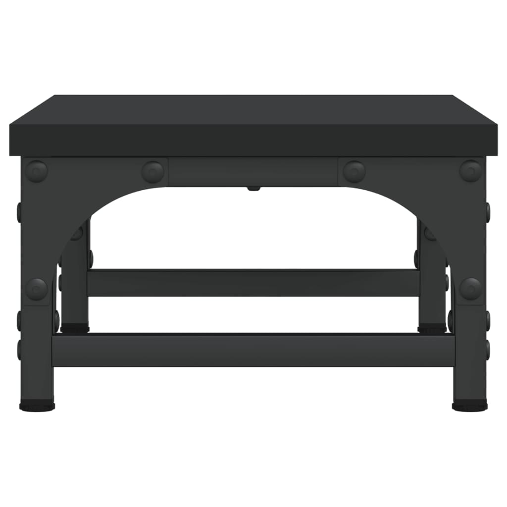 monitor stand, black, 37x23x14 cm, artificial wood