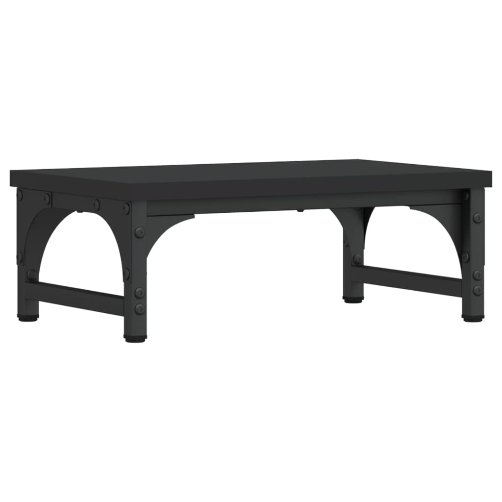 monitor stand, black, 37x23x14 cm, artificial wood