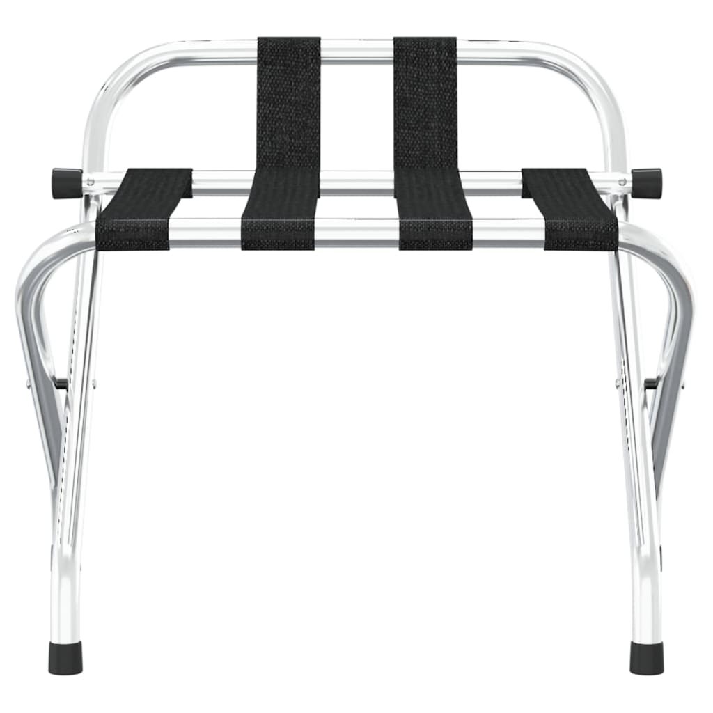 luggage rack with backrest, silver, 56 x 39 x 52cm