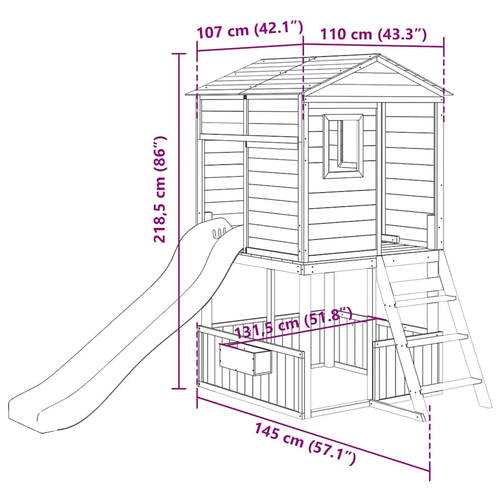 outdoor playground, wooden toys