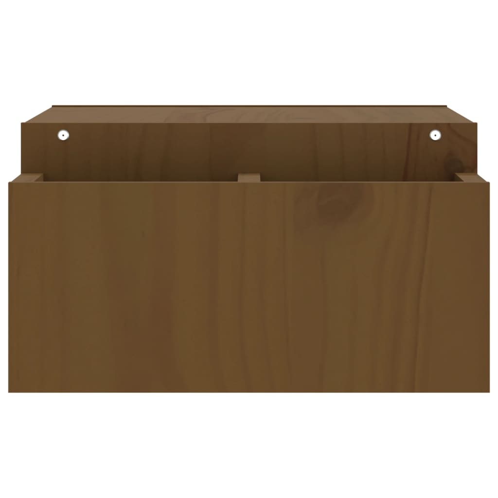 monitor stand, honey brown, 70x27.5x15 cm, pine wood