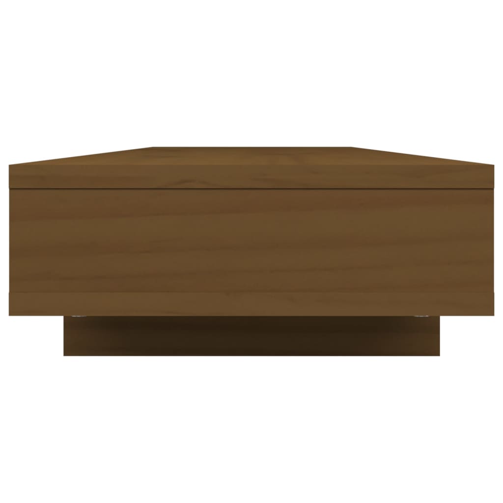 monitor stand, honey brown, 100x24x16 cm, pine wood