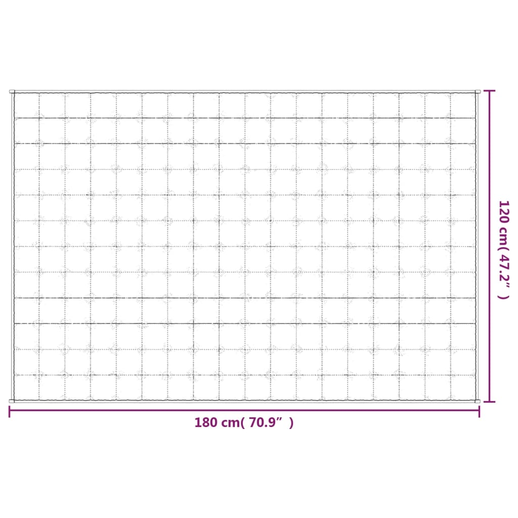 утяжеленное одеяло серое 120x180 см ткань 5 кг