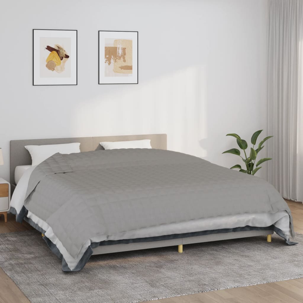 weighted blanket gray 220x260 cm 15 kg fabric