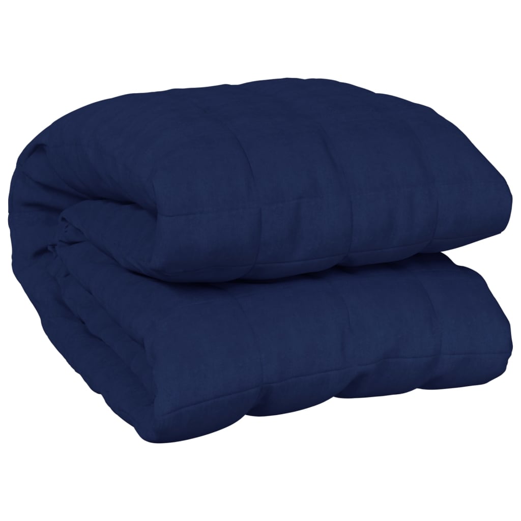 weighted blanket blue 150x200 cm 7 kg fabric