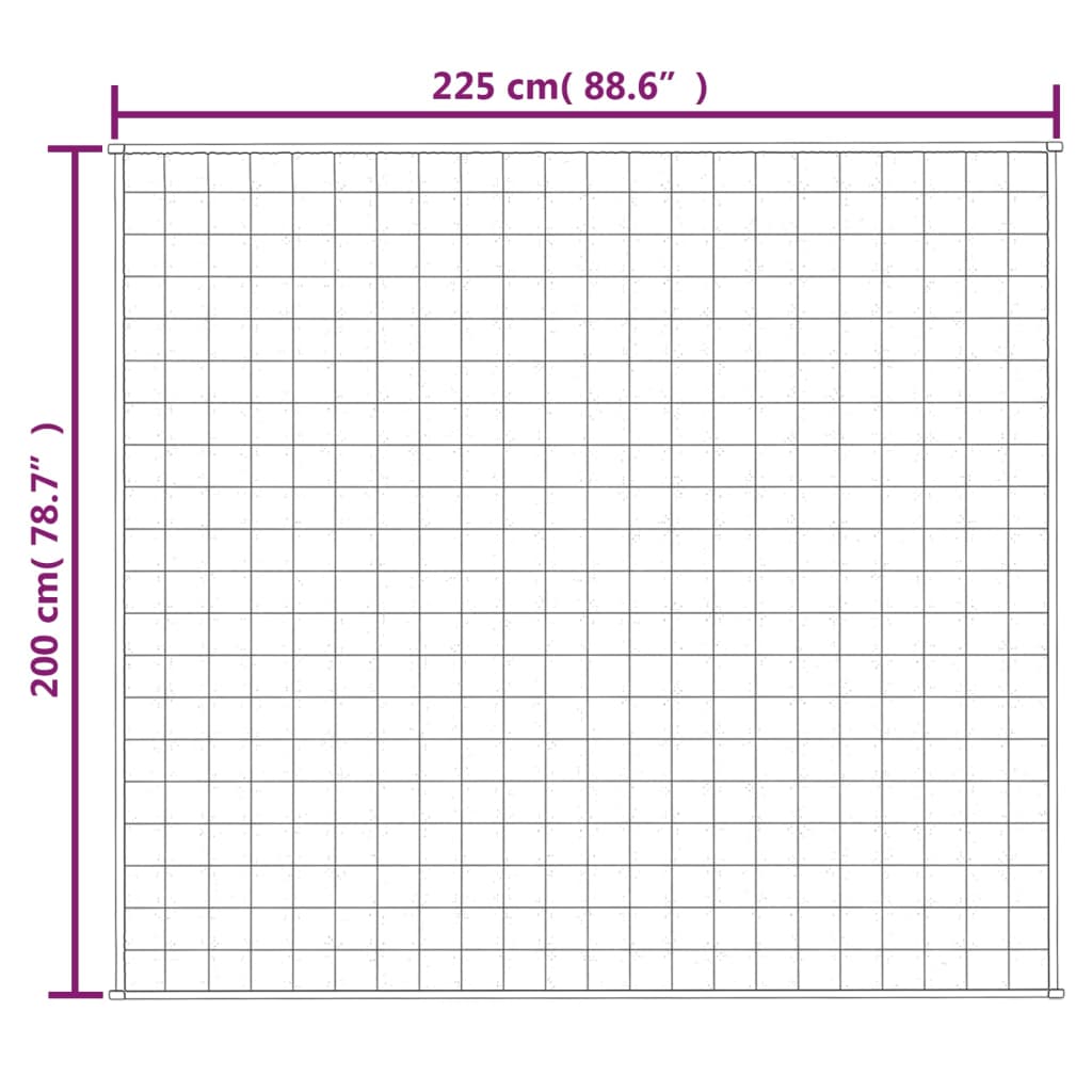 утяжеленное одеяло синее 200x225 см 13 кг ткань