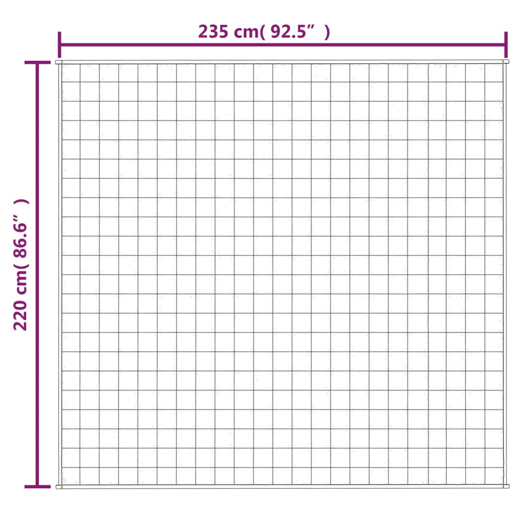 утяжеленное одеяло синее 220x235 см ткань 11 кг