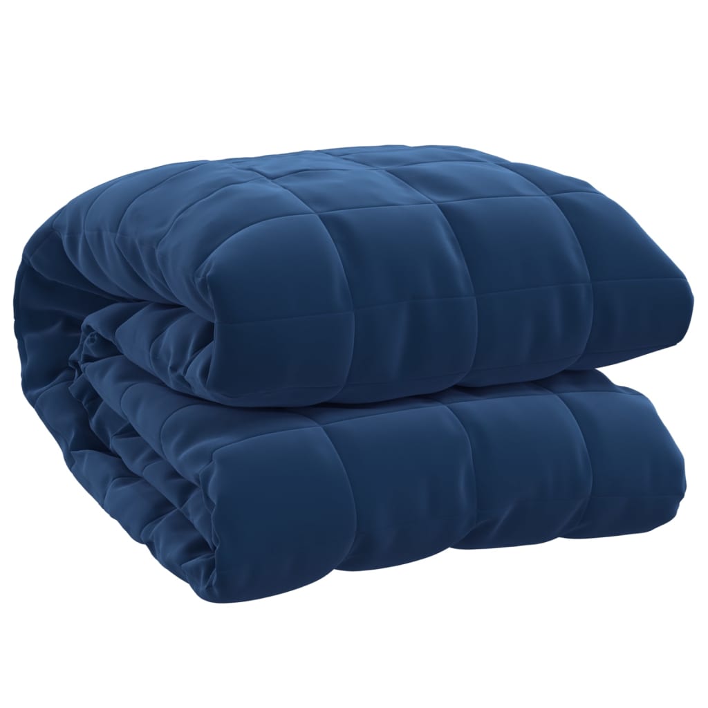 weighted blanket blue 120x180 cm 5 kg fabric