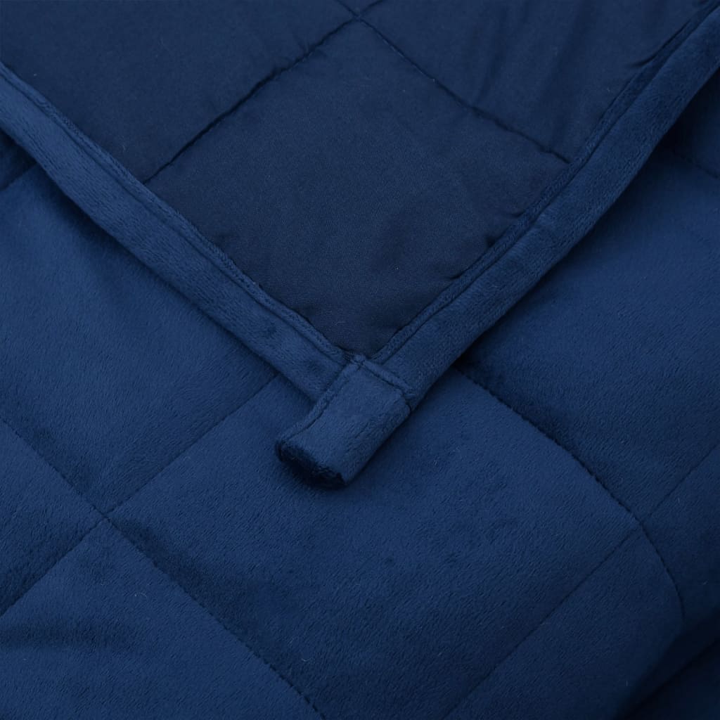 weighted blanket blue 120x180 cm 5 kg fabric