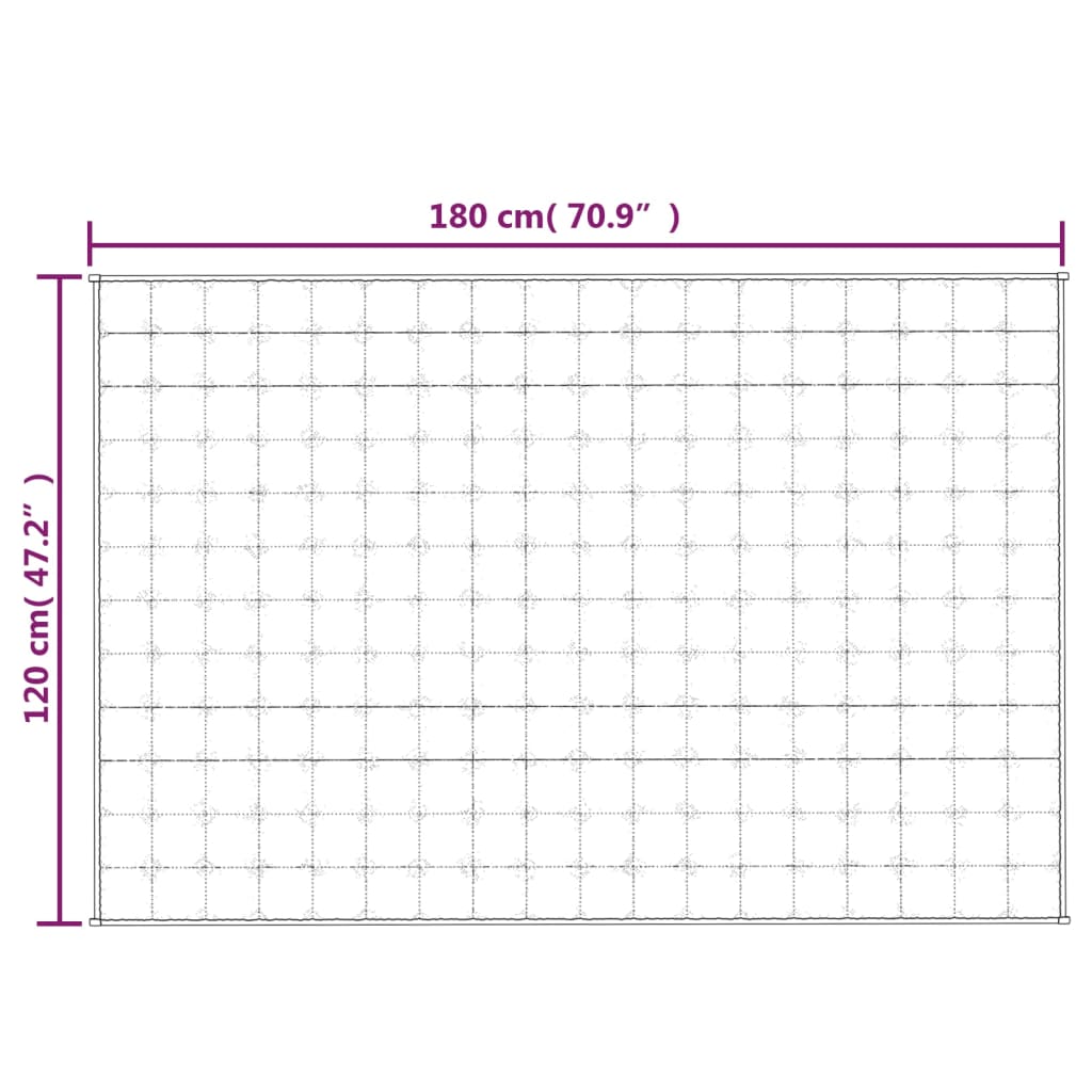 утяжеленное одеяло синее 120x180 см ткань 5 кг