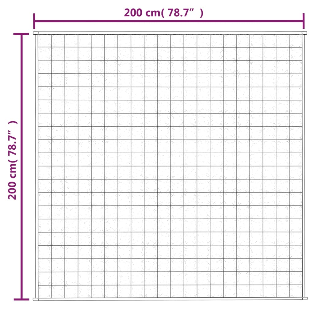 утяжеленное одеяло синее 200x200 см 13 кг ткань