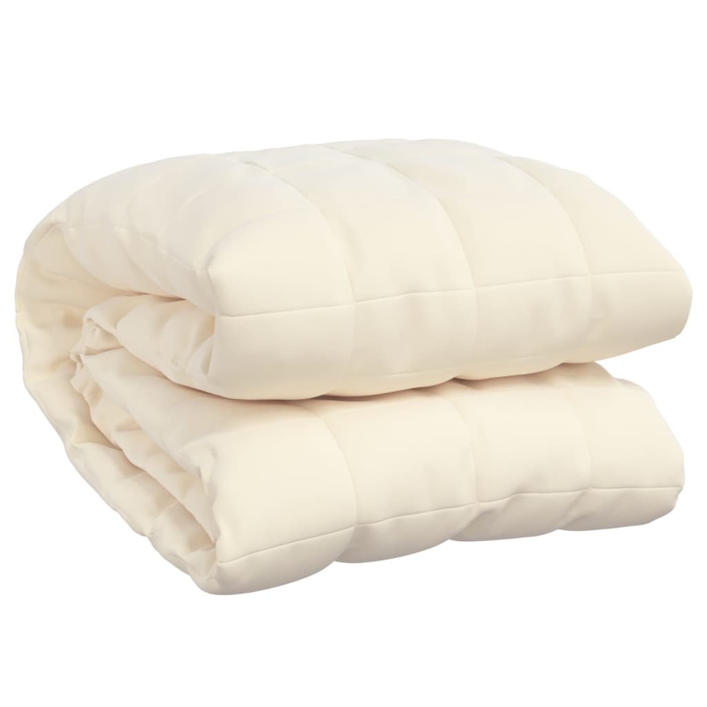 weighted blanket cream 200x200 cm 13 kg fabric