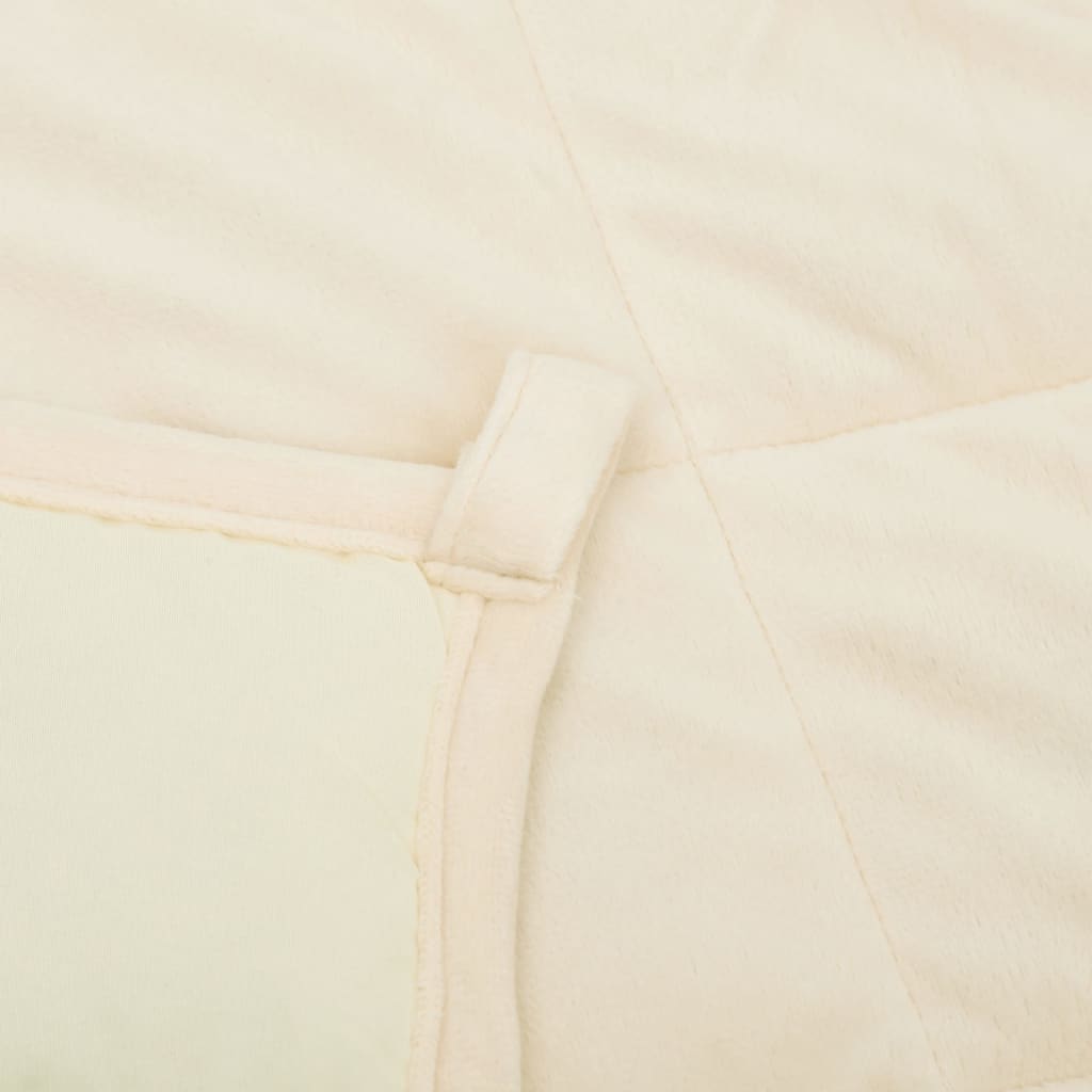 weighted blanket cream 200x200 cm 13 kg fabric