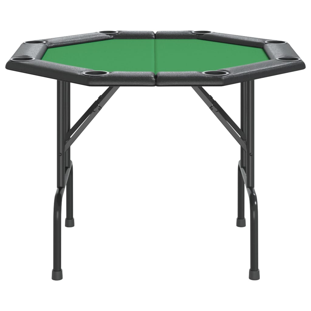 foldable poker table for 8 players, green, 108x108x75 cm