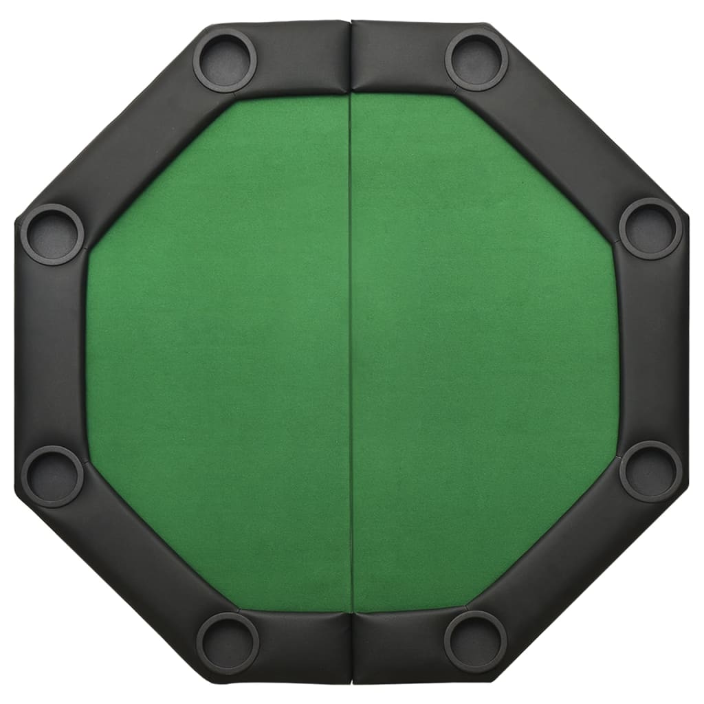 foldable poker table for 8 players, green, 108x108x75 cm