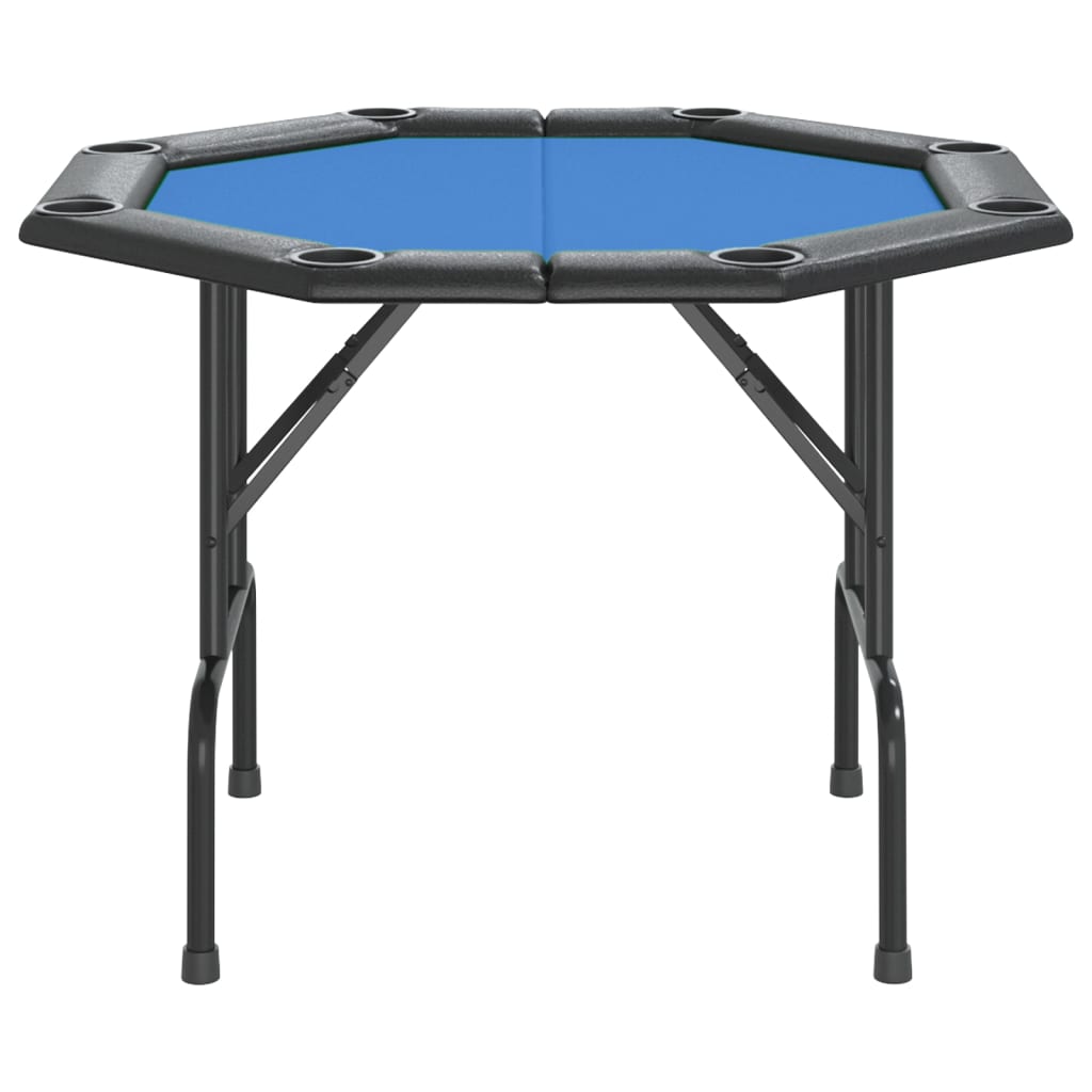 foldable poker table for 8 players, blue, 108x108x75 cm