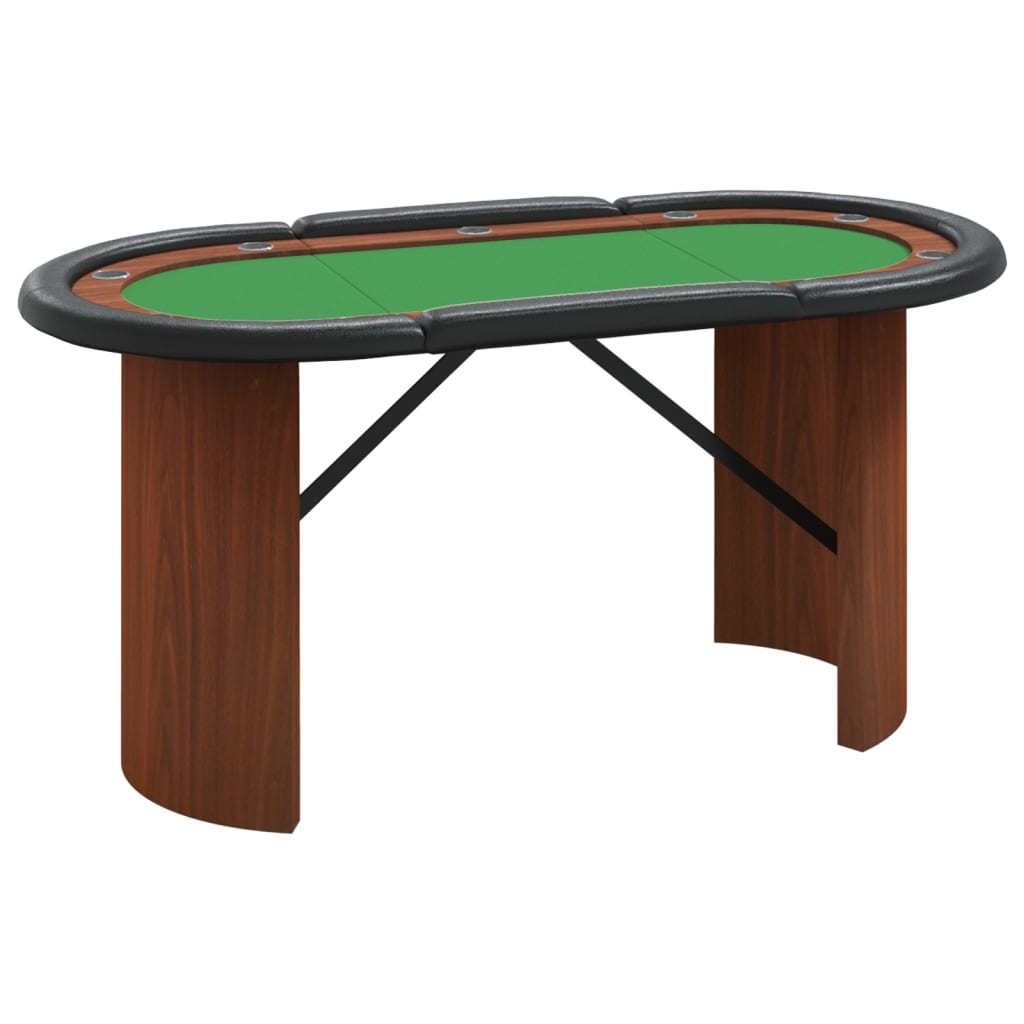 poker table for 10 players, green, 160x80x75 cm