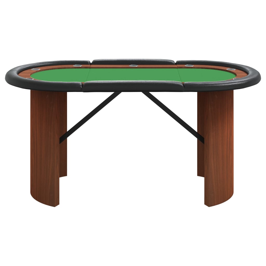 poker table for 10 players, green, 160x80x75 cm