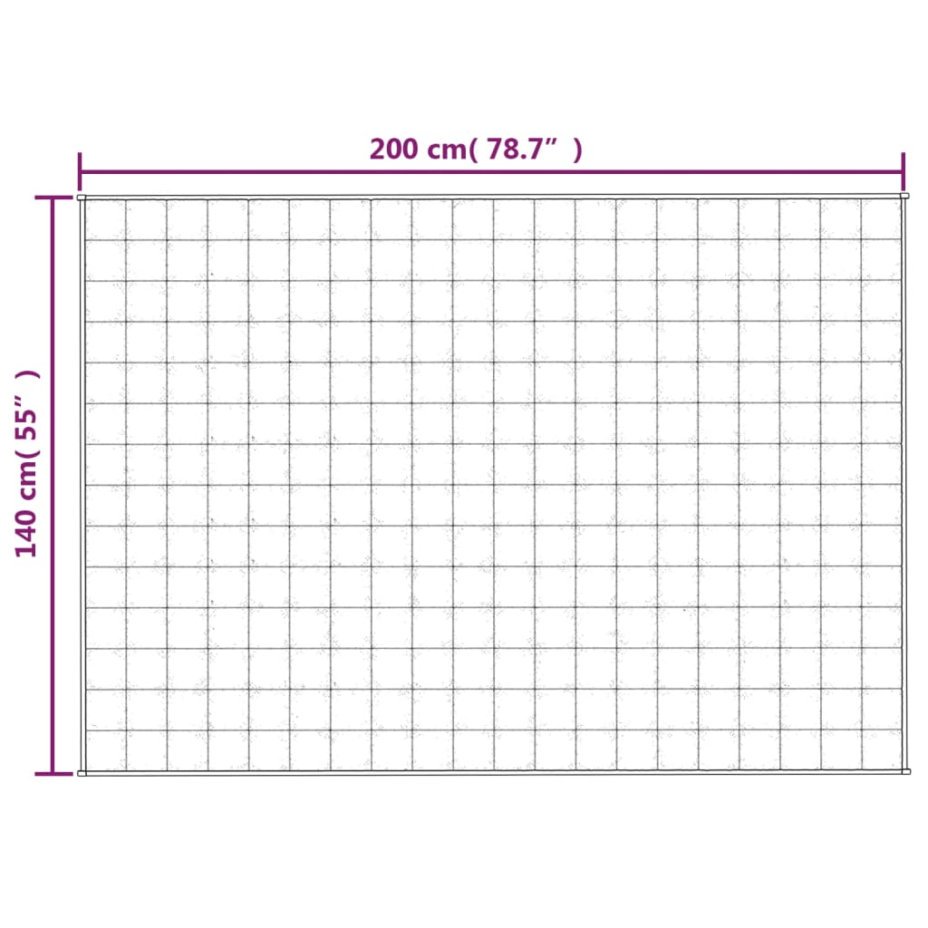 утяжеленное одеяло синее 140x200 см ткань 10 кг