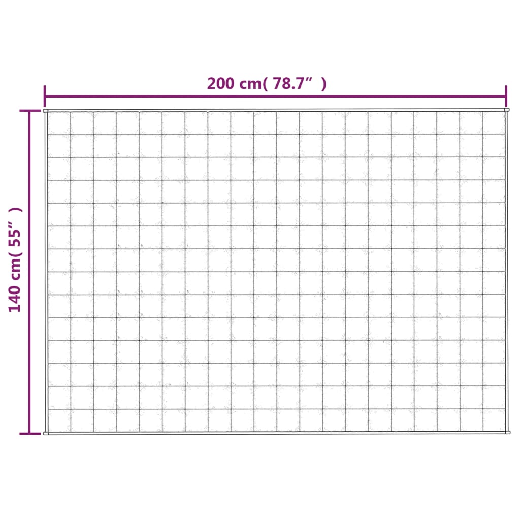 утяжеленное одеяло серое 140x200 см ткань 10 кг