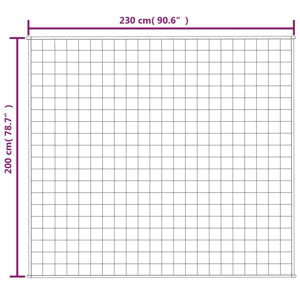 утяжеленное одеяло серое 200x230 см 13 кг ткань