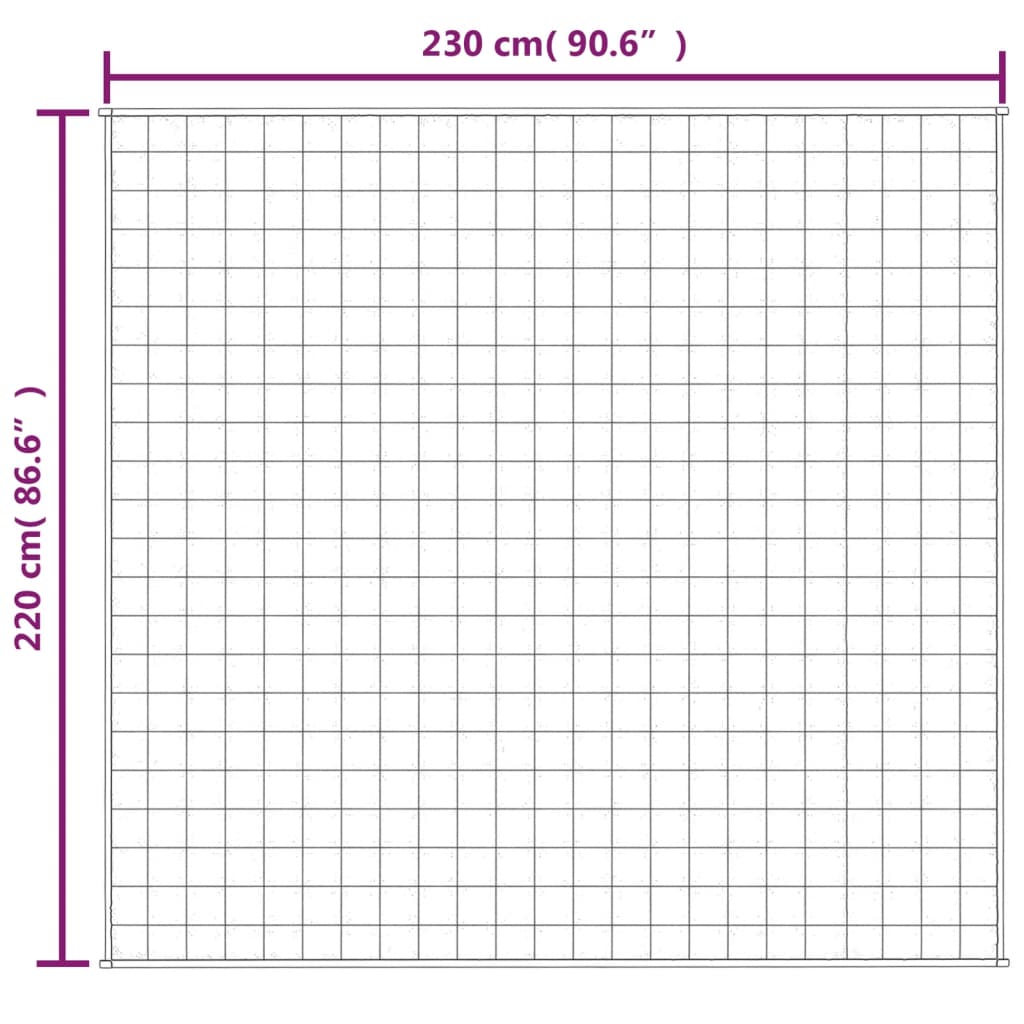 raskustekk sinine 220x230 cm 11 kg kangas