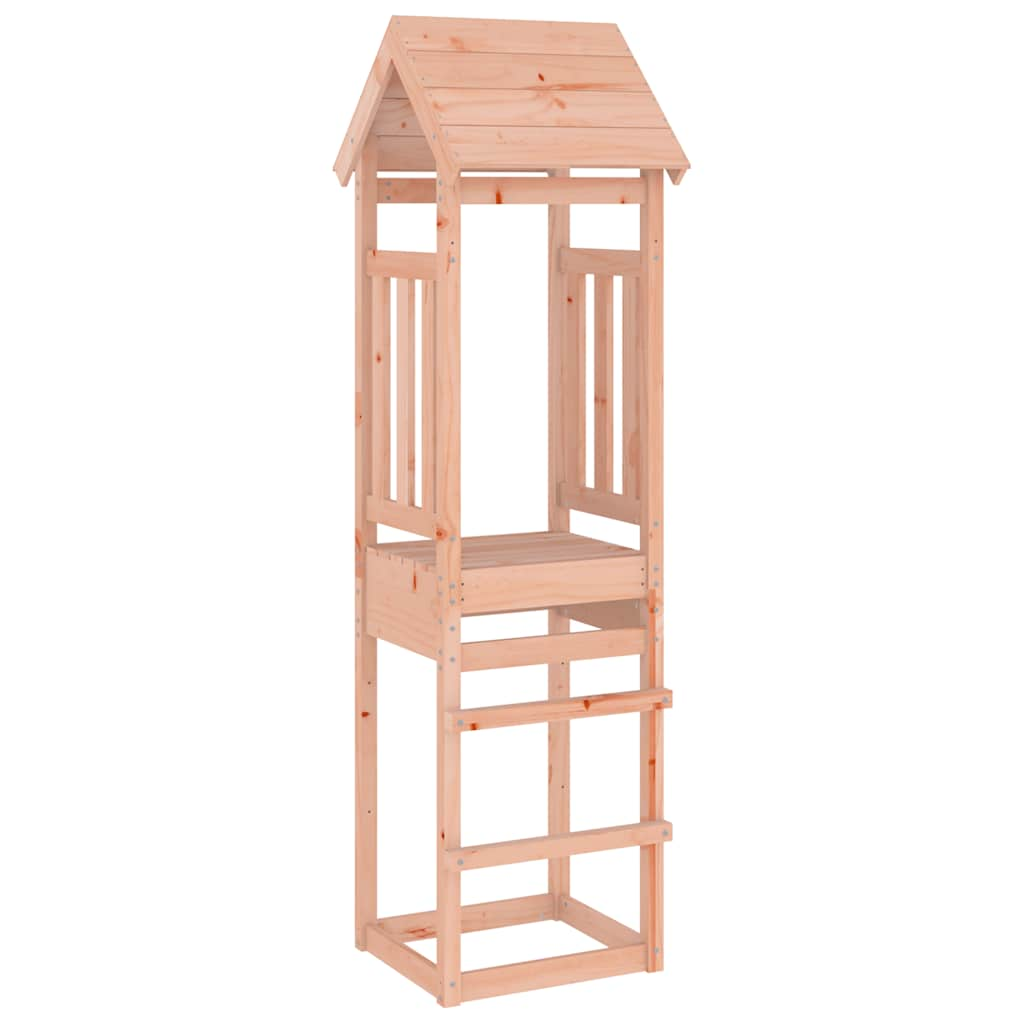 play tower, 52.5 x 46.5 x 206.5 cm, rough-hewn wood