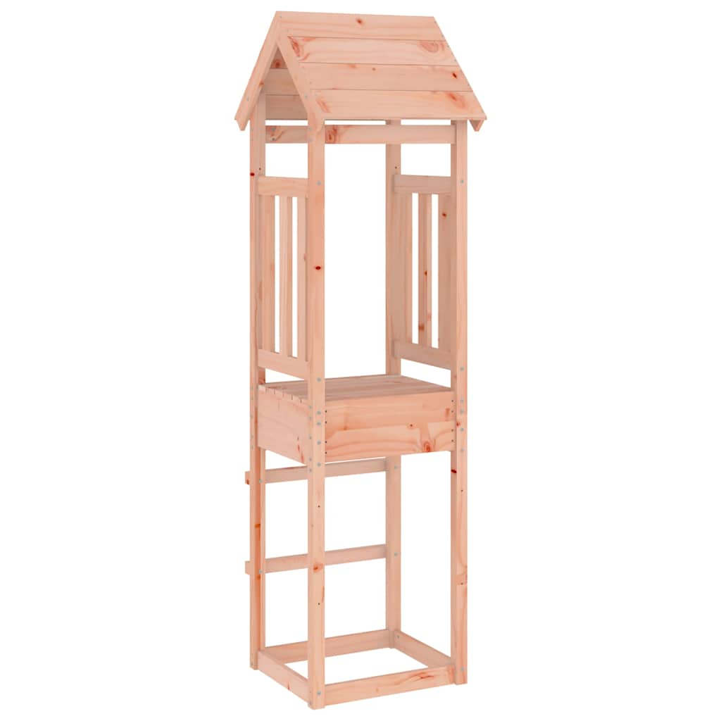 play tower, 52.5 x 46.5 x 206.5 cm, rough-hewn wood