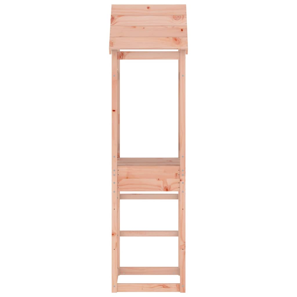 play tower, 52.5 x 46.5 x 206.5 cm, rough-hewn wood