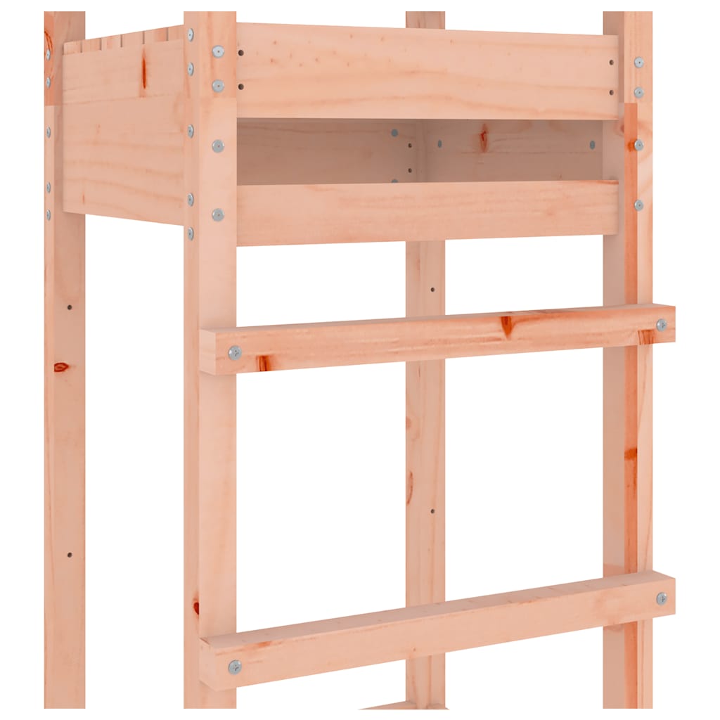 play tower, 52.5 x 46.5 x 206.5 cm, rough-hewn wood