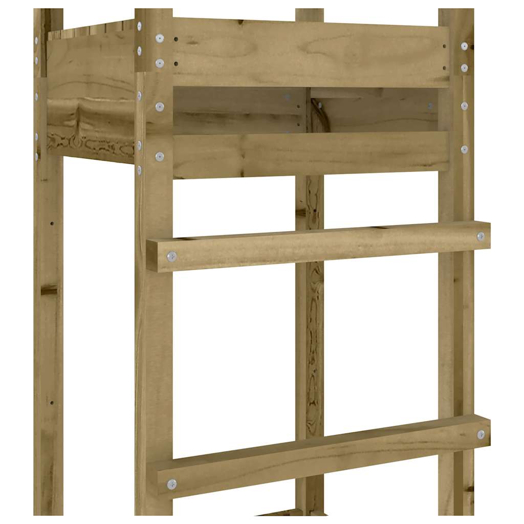 play tower, 52.5 x 46.5 x 206.5 cm, impregnated pine wood