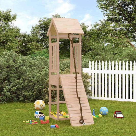 playhouse with climbing wall, pine wood