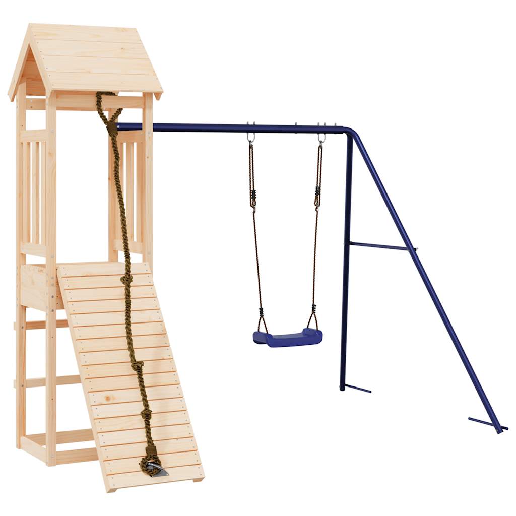 outdoor playground, pine wood