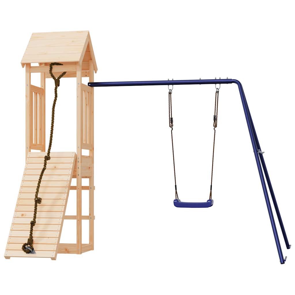 outdoor playground, pine wood