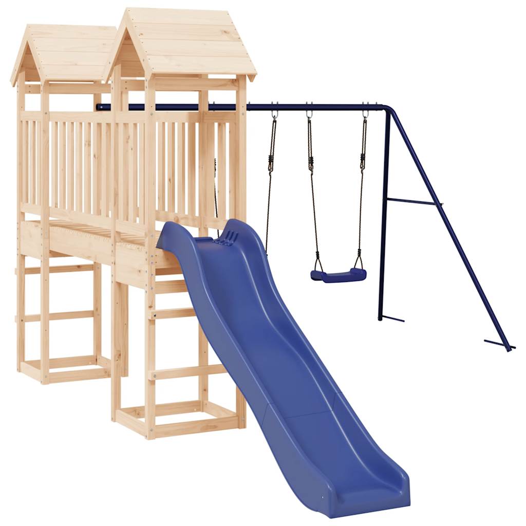 outdoor playground, pine wood