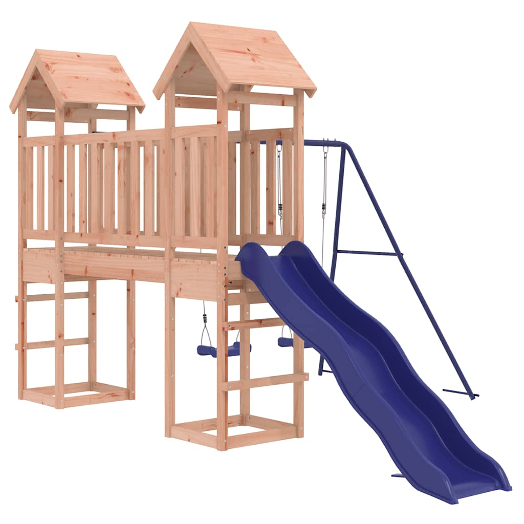 outdoor playground, rough wood