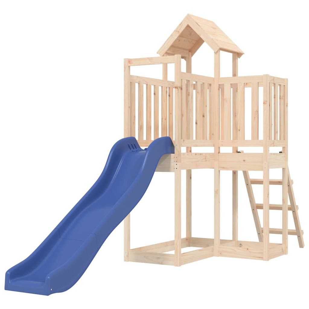 outdoor playground, pine wood