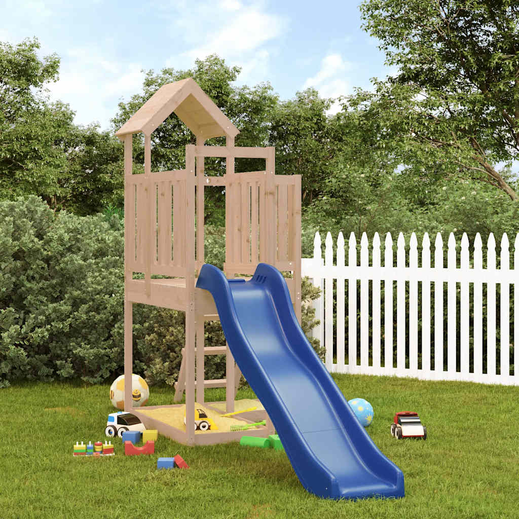 outdoor playground, pine wood