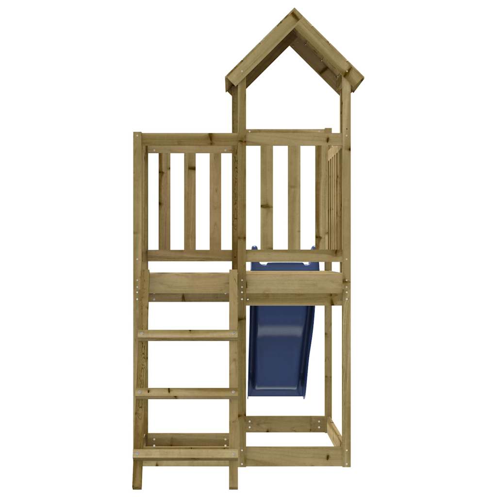 outdoor playground, impregnated pine wood