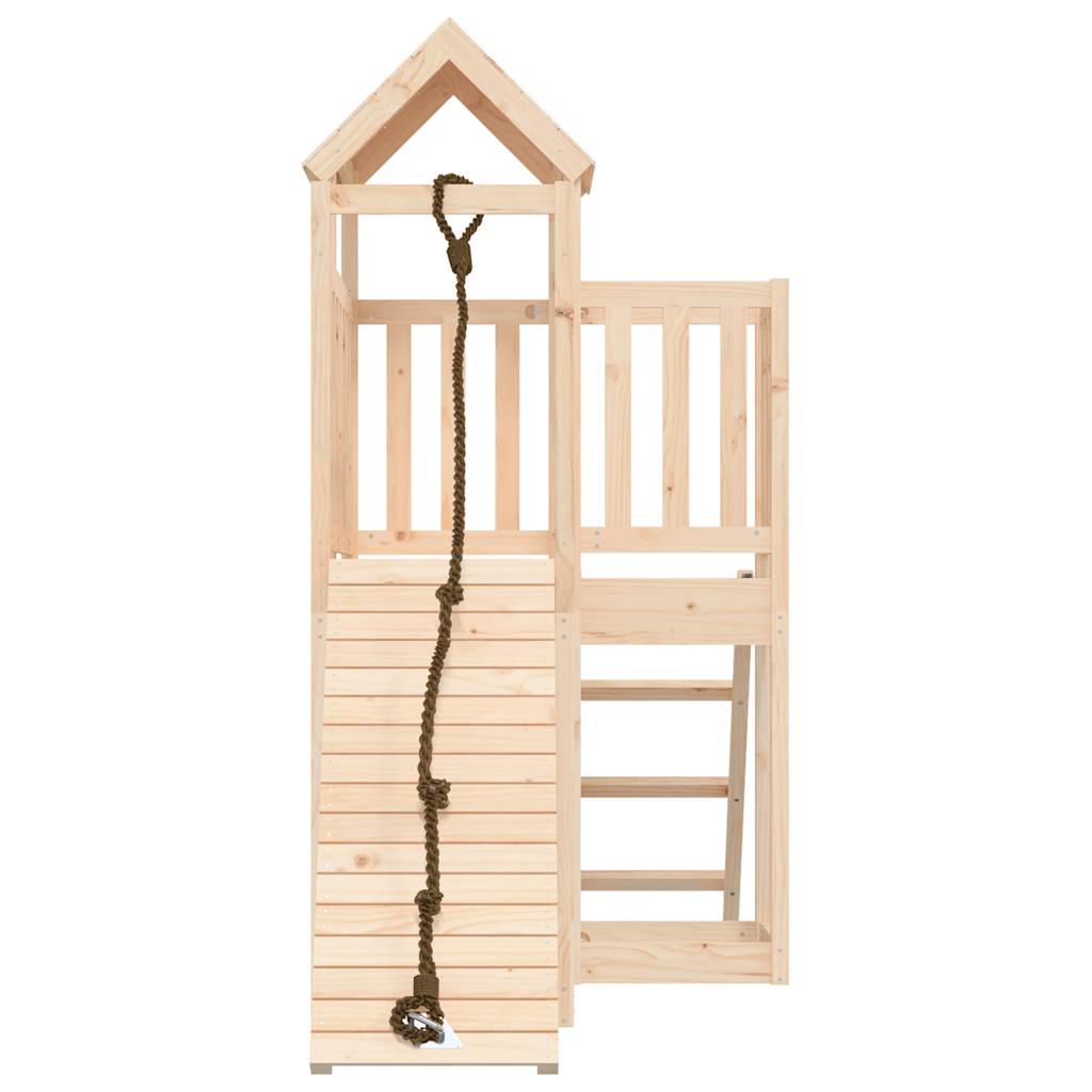 playhouse with climbing wall, pine wood