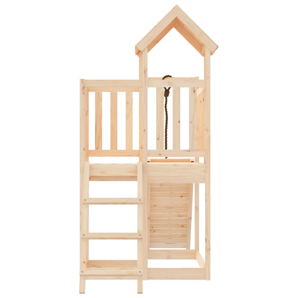 playhouse with climbing wall, pine wood