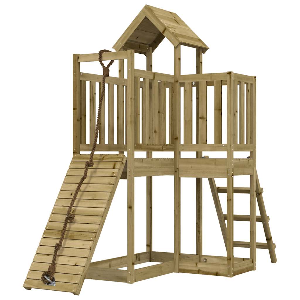 playhouse with climbing wall, impregnated pine wood